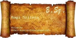 Bagi Szilvia névjegykártya